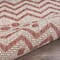 Homeroots 8 x 10 ft. Beige & Red Zigzag Indoor & Outdoor Area Rug 396228 - alternate 8